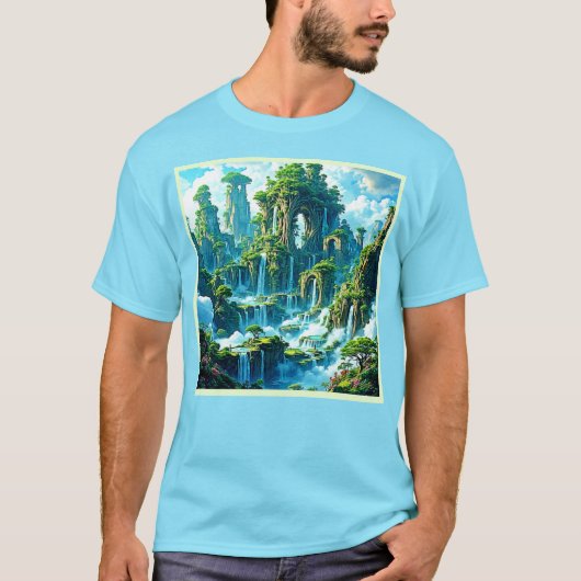 Waterval Tree Kingdom Dream T-shirt (Voorkant)