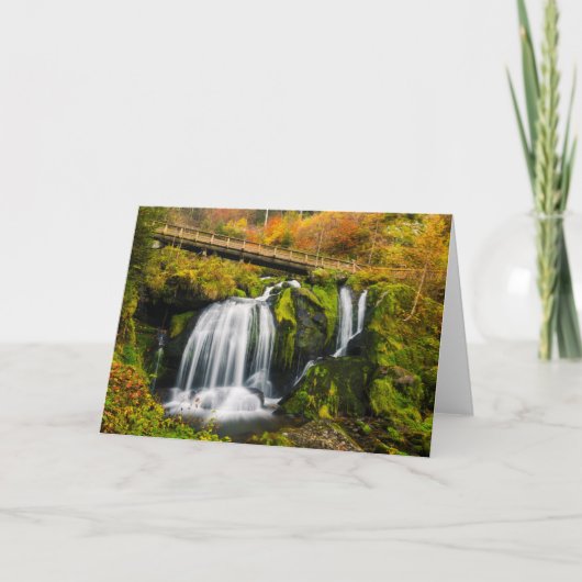 Waterval | Triberg Waterfall, Duitsland Kaart (Voorkant)