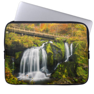 Waterval   Triberg Waterfall, Duitsland Laptop Sleeve