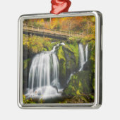 Waterval | Triberg Waterfall, Duitsland Metalen Ornament (Links)