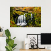 Waterval | Triberg Waterfall, Duitsland Poster (Thuiskantoor)