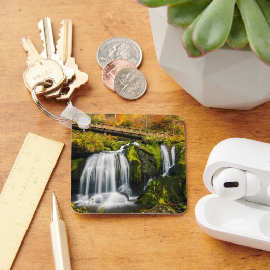 Waterval | Triberg Waterfall, Duitsland Sleutelhanger (Bureau)