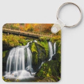 Waterval | Triberg Waterfall, Duitsland Sleutelhanger (Achterkant)