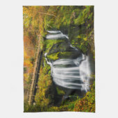 Waterval | Triberg Waterfall, Duitsland Theedoek (Verticaal)