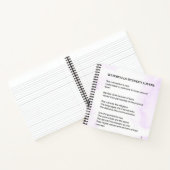 Waterval tussen geliefden Verheffend gedicht Poste Notitieboek (Binnen)