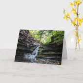 Waterval - Uw boodschap binnen Kaart (Gele Bloem)