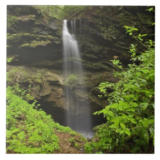Waterval valt in de gootsteen, Whiteoak Sink, Tegeltje (Voorkant)