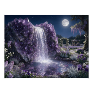 Waterval van Amethyst in februari Perfect Poster