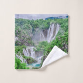 Waterval van de meren van Plitvice Bad Handdoek (Wasdoekje)