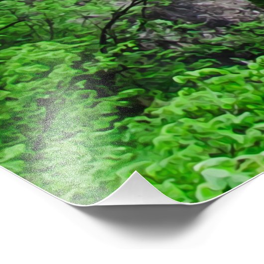 Waterval van de meren van Plitvice Foto Afdruk (Hoek)