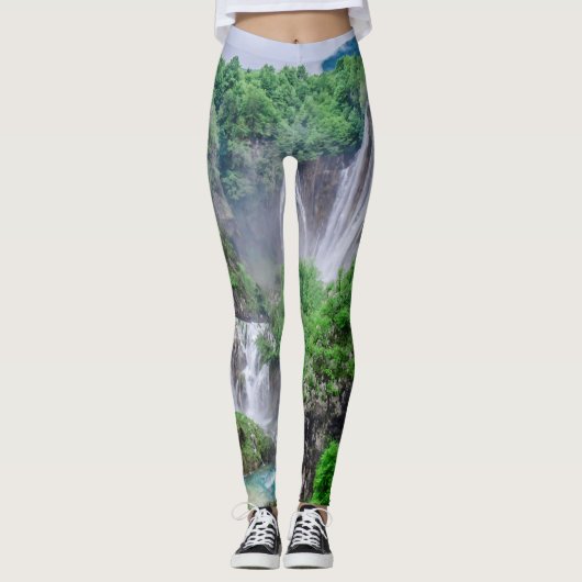Waterval van de meren van Plitvice Leggings (Voorkant)