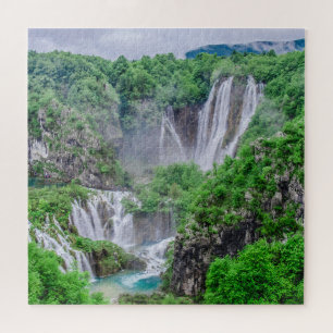 Waterval van de meren van Plitvice Legpuzzel