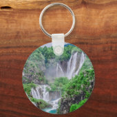 Waterval van de meren van Plitvice Sleutelhanger (Voorkant)