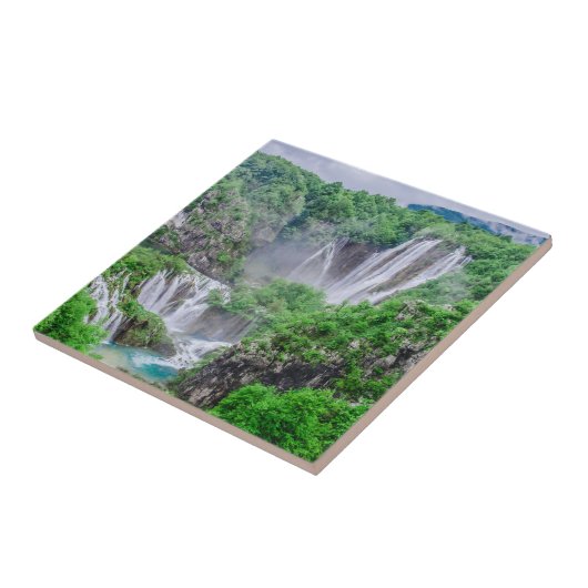 Waterval van de meren van Plitvice Tegeltje (Zijkant)