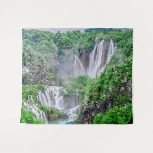 Waterval van de meren van Plitvice Wandkleed (Voorkant (horizontaal))