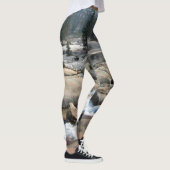 Waterval van de viskreek in de vallei van Cascade  Leggings (Rechts)