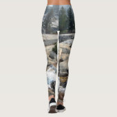 Waterval van de viskreek in de vallei van Cascade  Leggings (Achterkant)