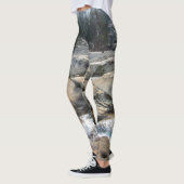 Waterval van de viskreek in de vallei van Cascade  Leggings (Links)