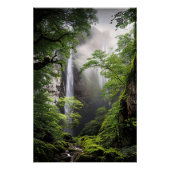 Waterval van de wilde ziel perfect poster (Voorkant)