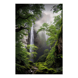 Waterval van de Wilde Ziel Perfect Poster