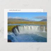 Waterval van Godafoss, IJsland Briefkaart (Voorkant / Achterkant)