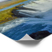Waterval van Godafoss, IJsland Poster (Hoek)