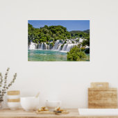 Waterval van het nationale park Krka in Kroatië in Poster (Keuken)