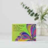 waterval van koolstof visitekaartje (Staand voorkant)