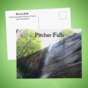 Waterval van Pitcher Falls White Mountains NH Foto Briefkaart