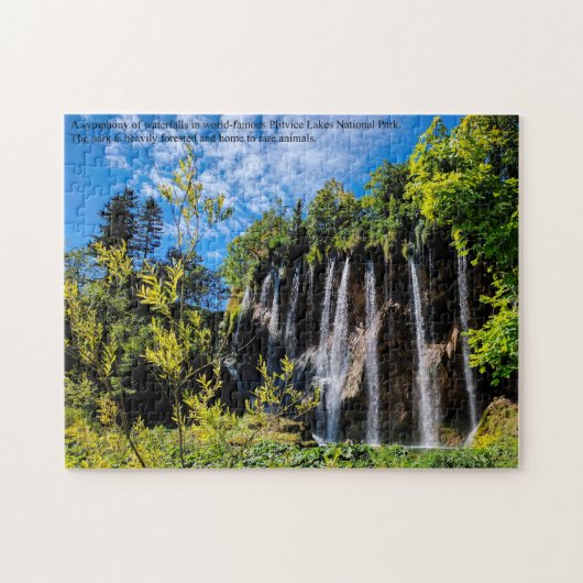 Waterval van Plitvice Lakes Kroatië Legpuzzel (Horizontaal)