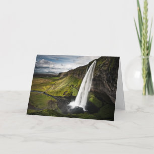 Waterval van Seljalandsfoss IJsland Kaart