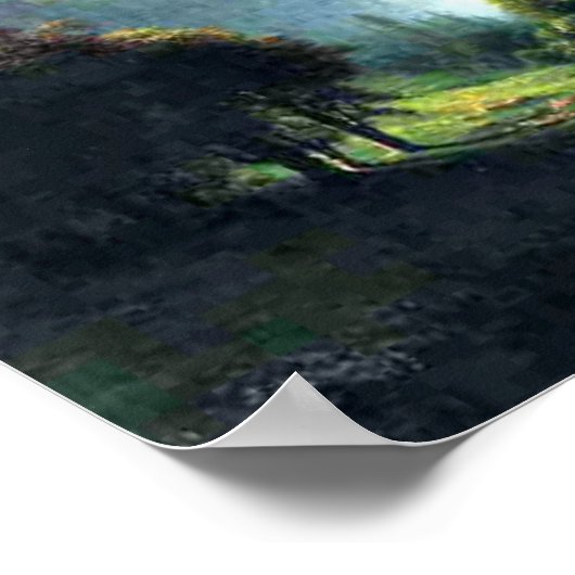 Waterval van Staubbach bij Lauterbrunnen Zwitserla Poster (Hoek)