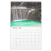 Waterval van waterkalenders kalender (Feb 2027)