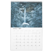 Waterval van waterkalenders kalender (Jan 2027)