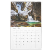 Waterval van waterkalenders kalender (Mar 2026)