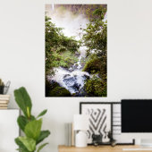 Waterval vanaf boven poster (Thuiskantoor)