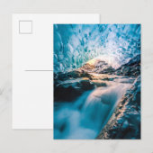 Waterval | Vatnajokull Glacier, Oost-IJsland Briefkaart (Voorkant / Achterkant)