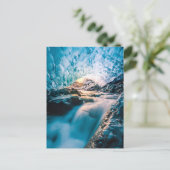 Waterval | Vatnajokull Glacier, Oost-IJsland Briefkaart (Staand voorkant)