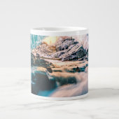 Waterval | Vatnajokull Glacier, Oost-IJsland Grote Koffiekop (Voorkant)