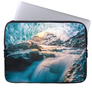 Waterval Vatnajokull Glacier, Oost-IJsland Laptop Sleeve