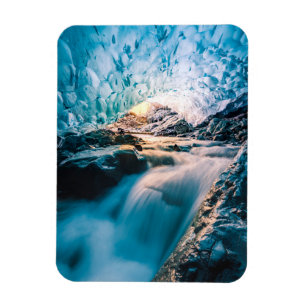 Waterval Vatnajokull Glacier, Oost-IJsland Magneet