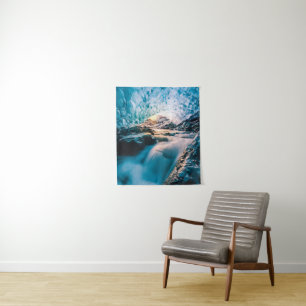 Waterval Vatnajokull Glacier, Oost-IJsland Wandkleed
