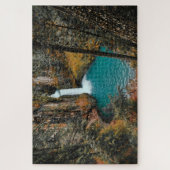 Waterval Verborgen in de Bossen Legpuzzel (Verticaal)