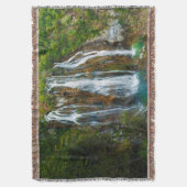 Waterval verhoogd zicht, Kroatië Deken (Voorkant Verticaal)