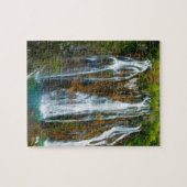 Waterval verhoogd zicht, Kroatië Legpuzzel (Horizontaal)