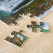 Waterval verhoogd zicht, Kroatië Legpuzzel (Zijkant)