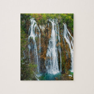 Waterval verhoogd zicht, Kroatië Legpuzzel