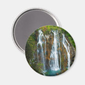 Waterval verhoogd zicht, Kroatië Magneet (Voorkant / Achterkant)