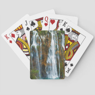 Waterval verhoogd zicht, Kroatië Pokerkaarten