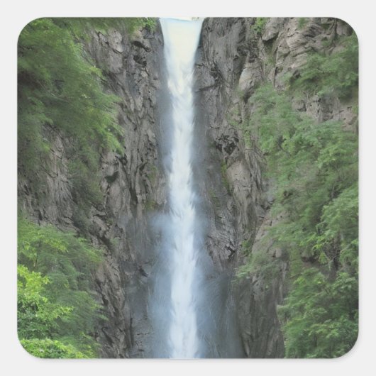 Waterval Vierkante Sticker (Voorkant)